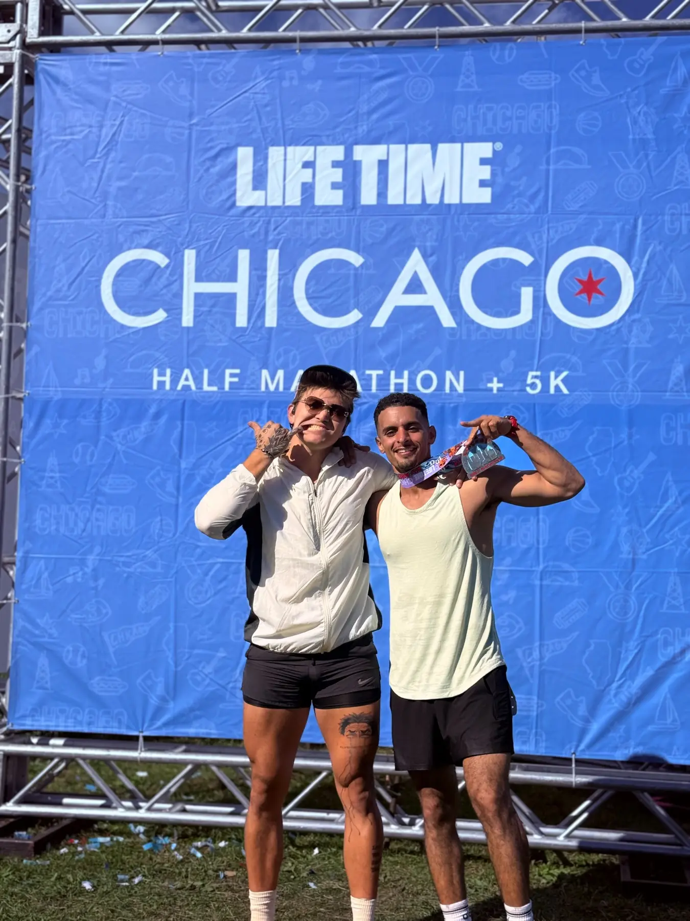 The master instructor celebrating movement and community after a race.